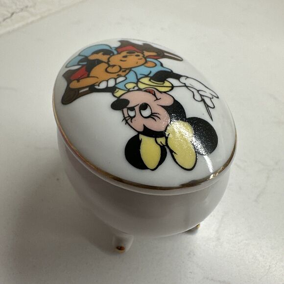 Minnie Mouse Trinket Box Jewelry Box Vintage Gift Collectible - Picture 7 of 16